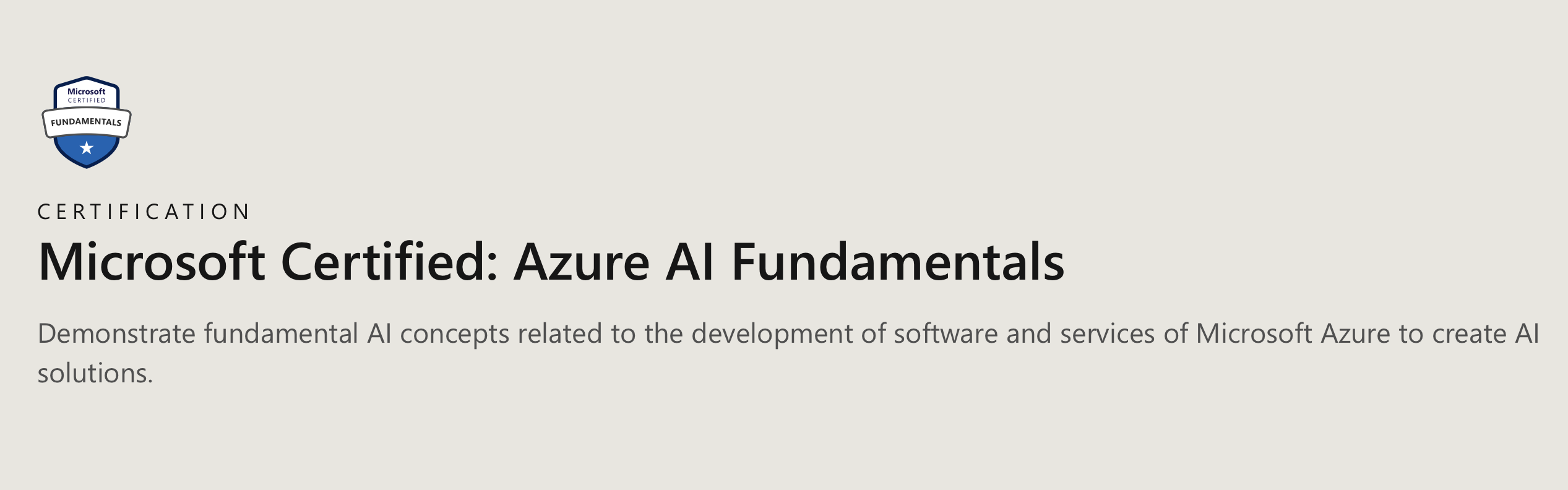 Microsoft AI Fundamentals