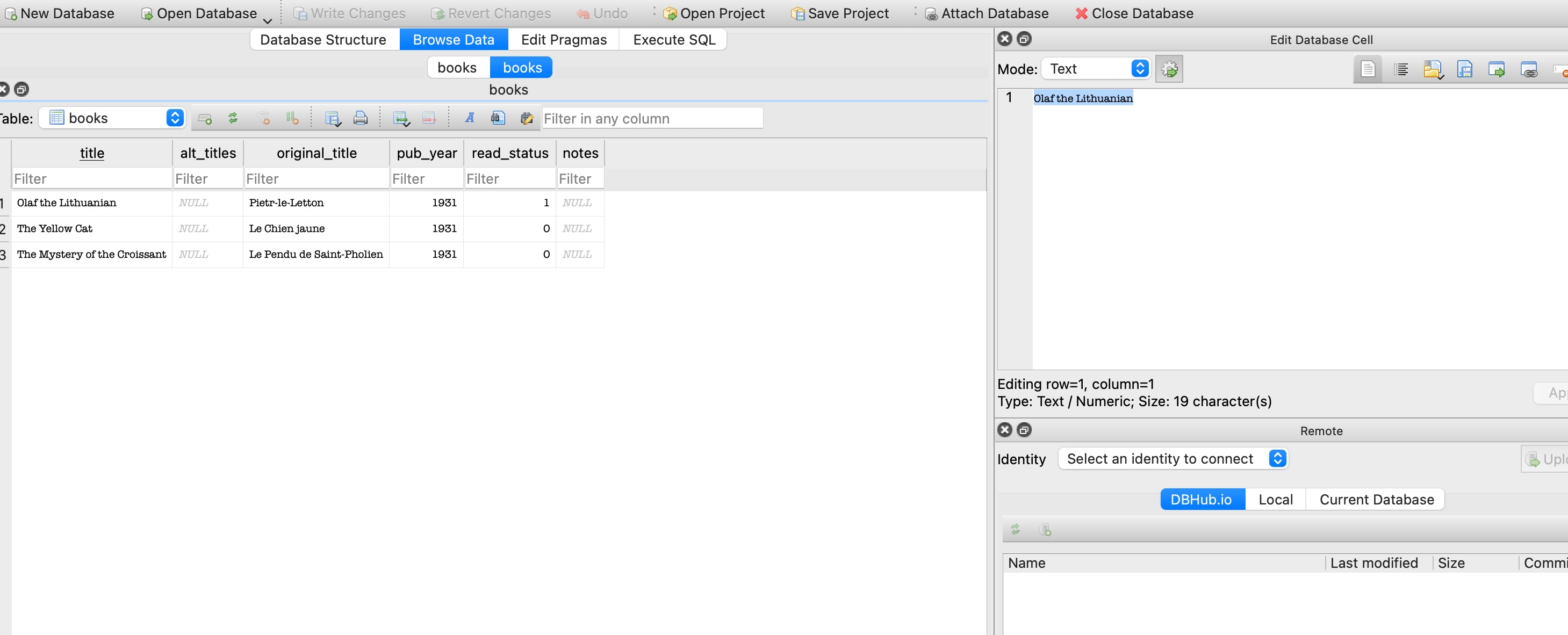 Network tab for book search